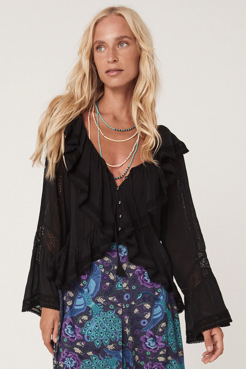 Fleur Lace Frill Blouse - Image 4