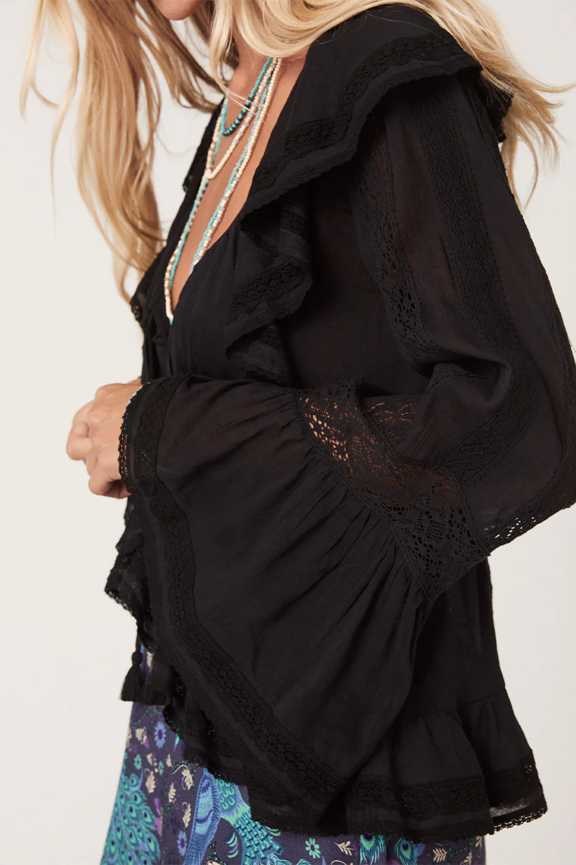 Fleur Lace Frill Blouse - Image 5