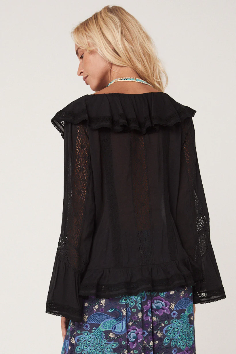 Fleur Lace Frill Blouse - Image 6