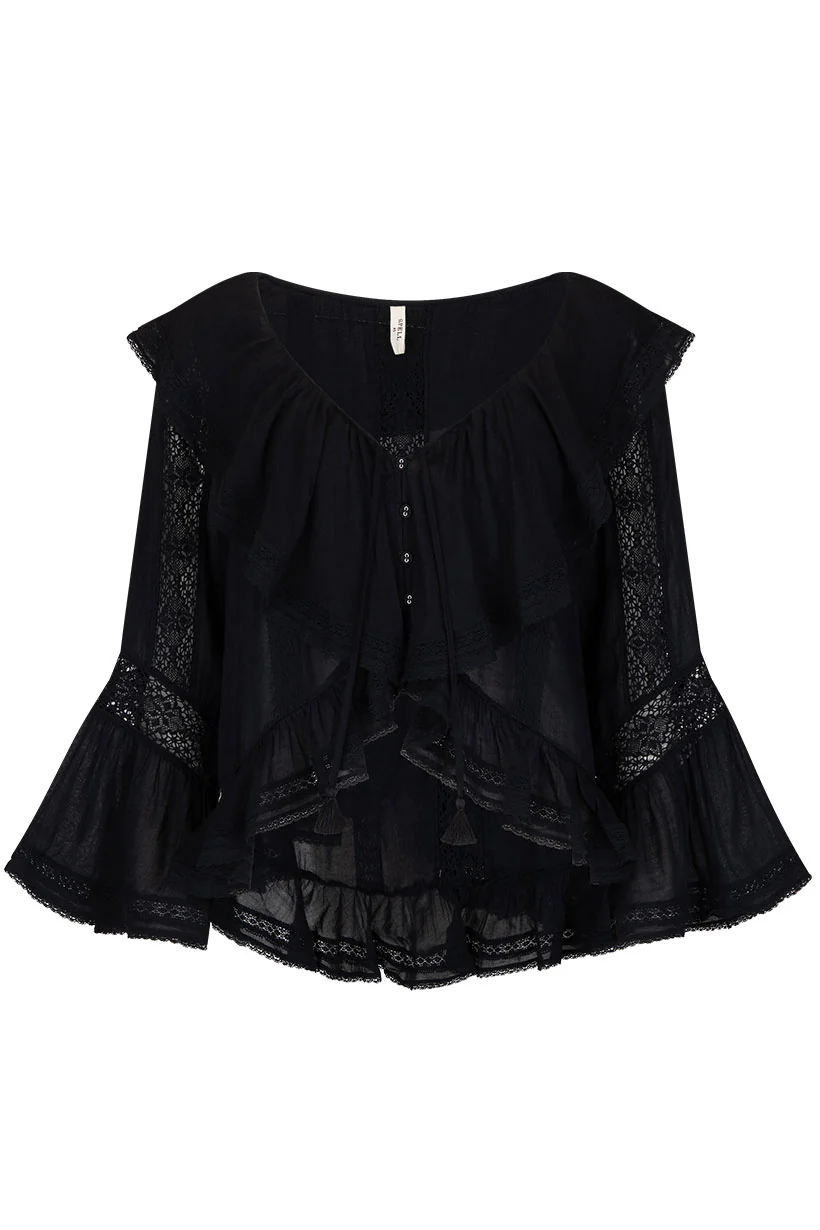 Fleur Lace Frill Blouse - Image 8