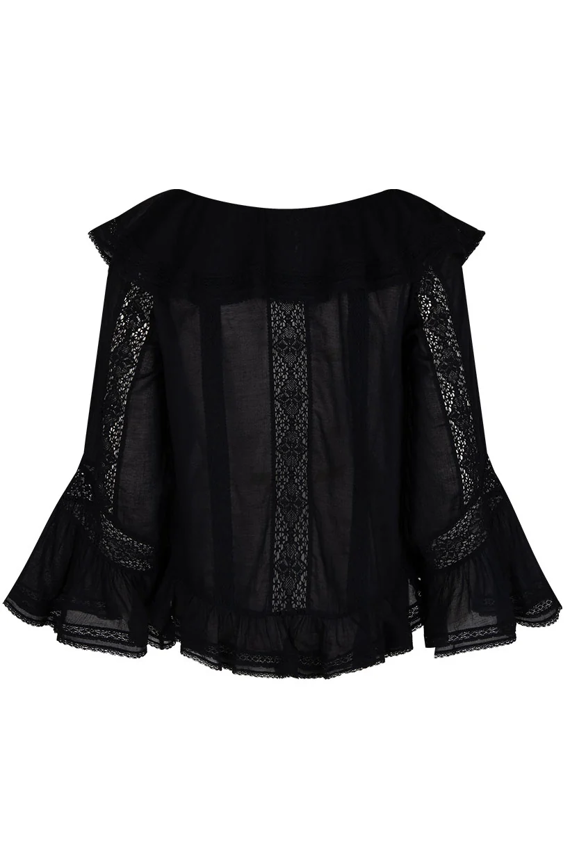 Fleur Lace Frill Blouse - Image 9
