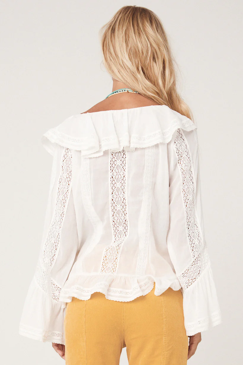 Fleur Lace Frill Blouse - Image 9