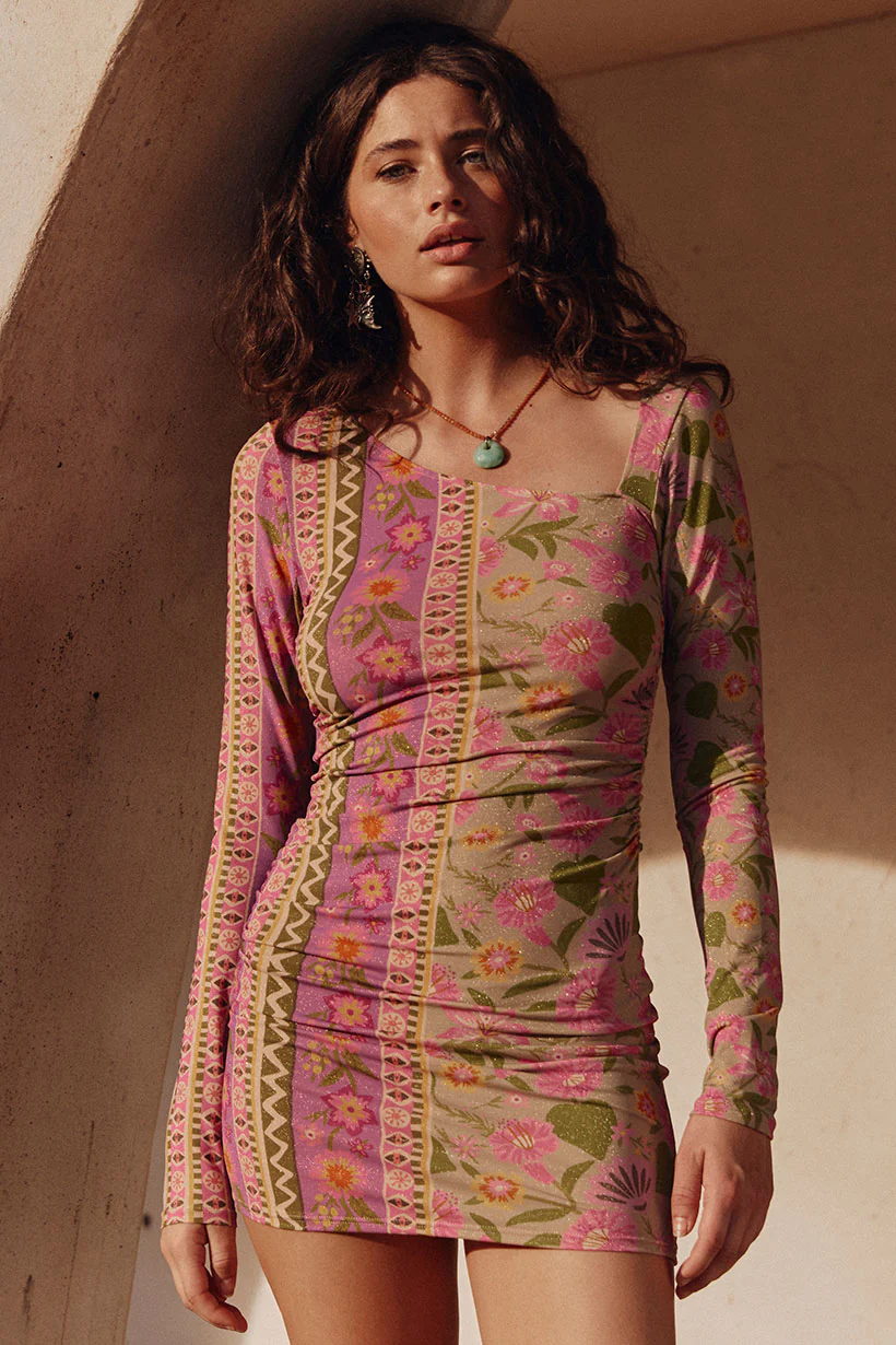 Goldie Shimmer Mini Dress - Image 5