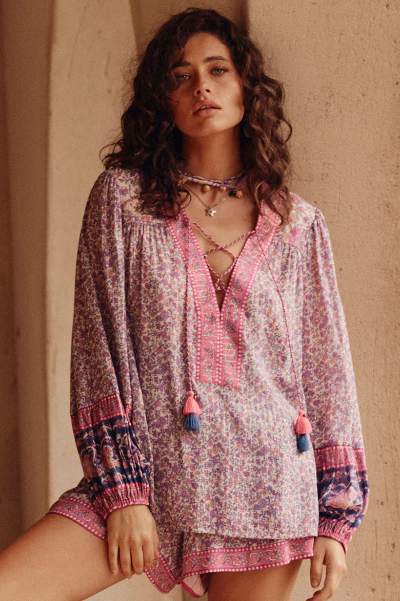 Little Bird Lace Up Blouse - Image 3