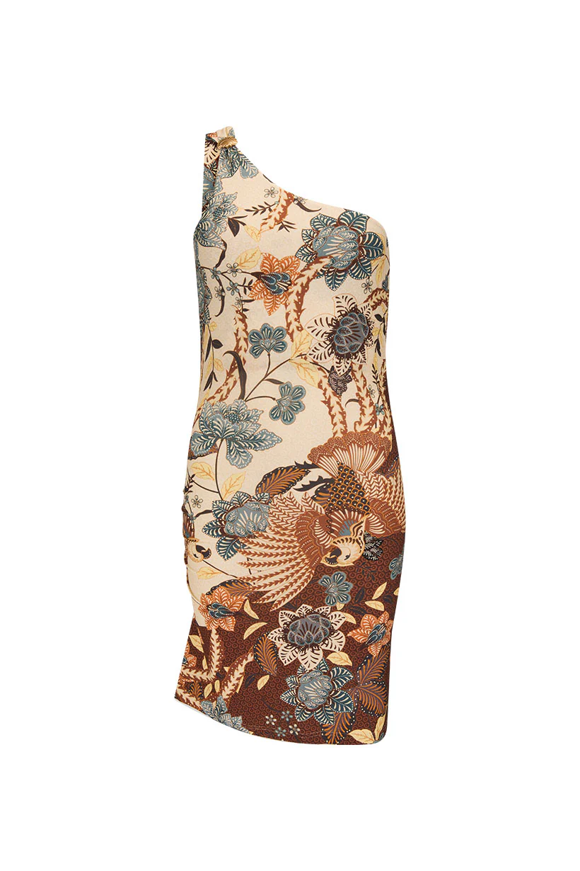 Volcano Goddess One Shoulder Mini Dress - Image 6